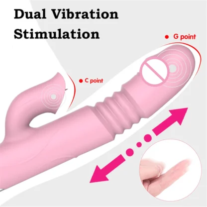 360° Rotating Tongue Licking Vibrator – G-Spot Dildo, Clitoral Stimulator & AV Stick for Intense Vibration Pleasure - Image 5