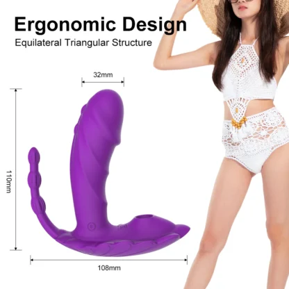 Clitoral Sucking Vibrator for Women – Wearable Nipple & Clit Stimulator, Licking & Suction Massager, USB Rechargeable Adult Sex Toy - Image 3
