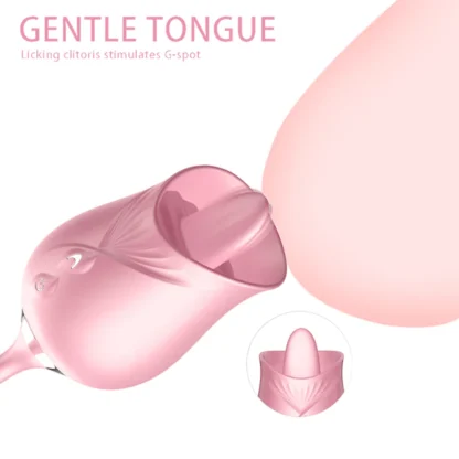 Rose-Licking Thrusting Vibrator – G-Spot, Clitoris & Nipple Stimulator for Women, Multi-Speed Adult Toy for Couples 18+ - Image 28