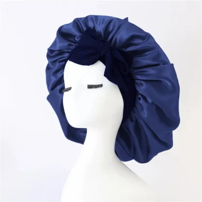 Elastic Sash Butterfly Knot Silk Headscarf Hat – Colorful, Breathable, All-Match Beauty Cap for Women - Image 14