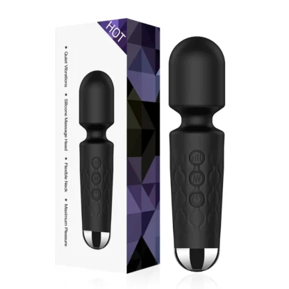 20-Speed Powerful AV Wand Vibrator for Women – G-Spot, Clitoral & Nipple Stimulator, Rechargeable Personal Massager for Female Pleasure - Image 9