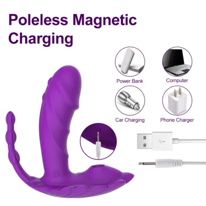 Clitoral Sucking Vibrator for Women – Wearable Nipple & Clit Stimulator, Licking & Suction Massager, USB Rechargeable Adult Sex Toy - Image 4