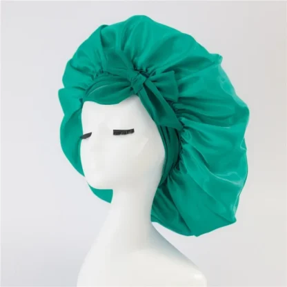 Elastic Sash Butterfly Knot Silk Headscarf Hat – Colorful, Breathable, All-Match Beauty Cap for Women - Image 50