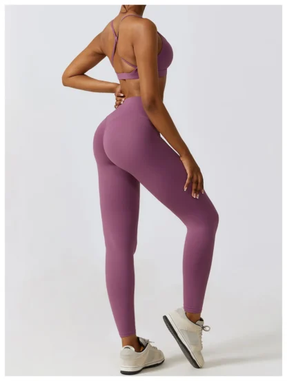 High Waist Yoga Leggings for Women – Butt Lifting, High-Stretch Gym Workout Pants | Breathable Impact Sports Leggings - Image 19
