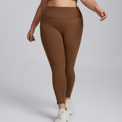Plus Size Yoga Set for Women – 3XL Workout Outfit with Sports Bra & High-Waist Leggings | Super Stretch Activewear for Curvy Women - Image 9