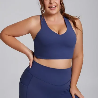 Plus Size Yoga Set for Women – 3XL Workout Outfit with Sports Bra & High-Waist Leggings | Super Stretch Activewear for Curvy Women - Image 12
