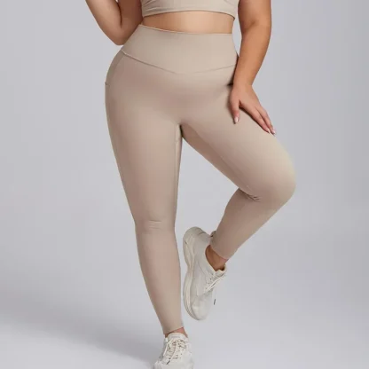 Plus Size Yoga Set for Women – 3XL Workout Outfit with Sports Bra & High-Waist Leggings | Super Stretch Activewear for Curvy Women - Image 7