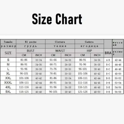 Plus Size One-Piece Swimsuit for Women – Push-Up Closed-Back Bathing Suit, Large Size Swimwear for Pool & Beach - Image 6