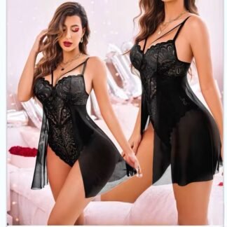 Sexy Lace Suspender Lingerie Dress – Slim Fitting Fishtail Skirt Underwear